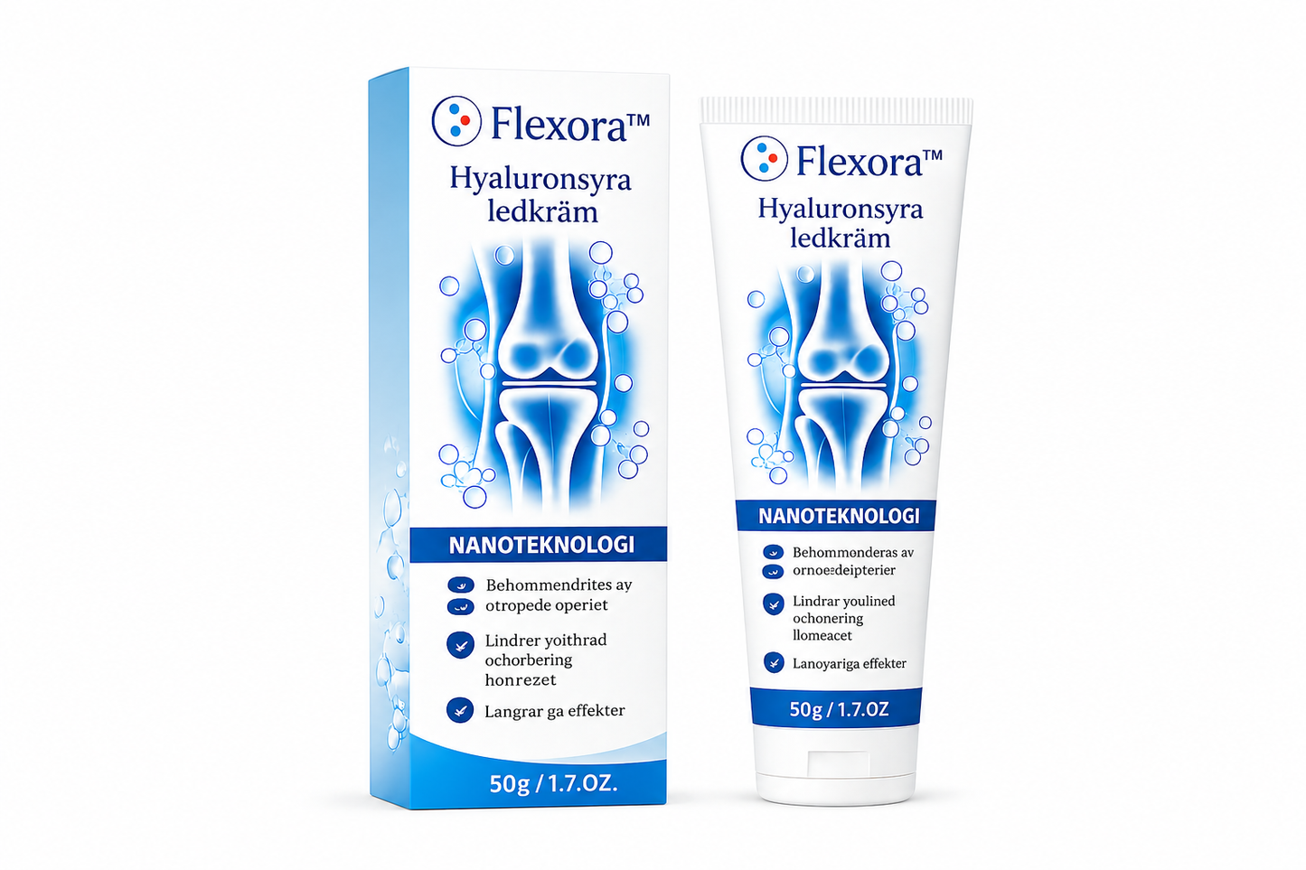 Flexora™ Kräm | Minska artrosstelheten med upp till 96% på bara 2 minuter
