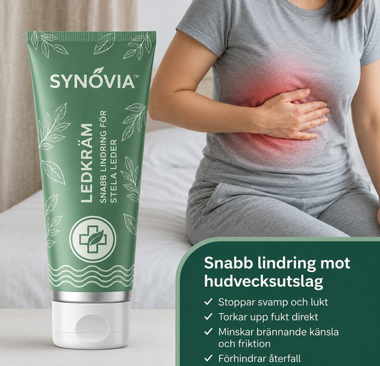 Synovia™ | Lindring av hudvecksinflammation | Behandlar 99 % av hudvecksutslag från första appliceringen