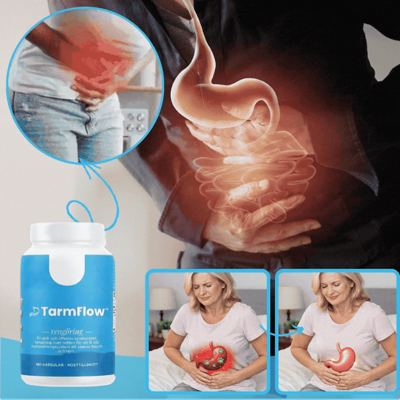 TarmFlow™ | Löser upp hårdnat avfall och bekväm tarmrörelse på 3 dagar utan smärta