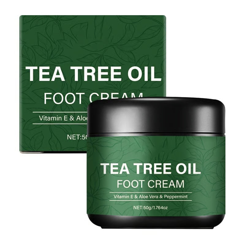 Tea Tree Oil Fotkräm (50g) – Djupverkande & Svalkande Fotvård
