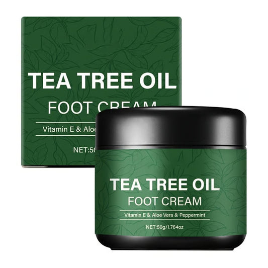 Tea Tree Oil Fotkräm (50g) – Djupverkande & Svalkande Fotvård